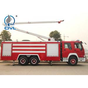 China Sinotruk Fire Fighting Vehicles 4600mm wheelbase Red Flame On Road 6X4 / 4X2 supplier