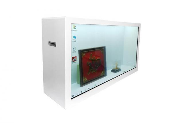 55 inch Capacitive touch screen transparent lcd display digital signage for