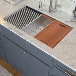 Modern 28x19 Inch Farmhouse SS Workstation Kitchen Sink