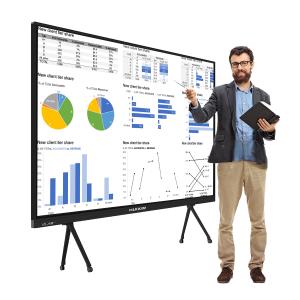 China インタラクティブなスマートボード ビデオ会議 ズーム/チーム/ウェベックスのネイティブサポート 32GB ROM 4GB RAM インテル・コア I3/i5/i7 4代目から13代目 オプション wholesale