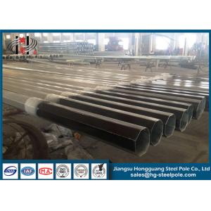 China Q345 Steel Electrical Power Hot Dip Galvanized Octagonal Pole 11m With Holes supplier