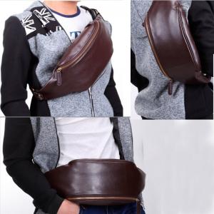 Men's Sport PU Waist Bag PU Leather Belt Bag