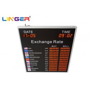 China 12 Rows And 2 Columns Currency Exchange Display Board , Exchange Rate Board supplier