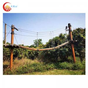 China Children Challenge High Ropes Obstacle Course Adventure For Garden supplier