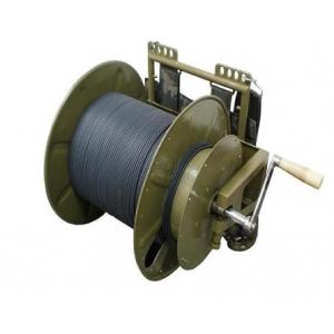 Outside Fiber Cable Assembly , Mental Retractable Fiber Optic Cable Reels