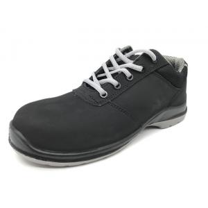 China Black Non Slip Work Shoes Water Resistant Mens Formal Safety Shoes Outdoor Application supplier