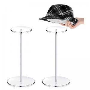 China Transparent Acrylic Display Rack Hat Stand For Elegant Hat Showcase 13.8x5.9 supplier