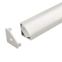 China 6063-T5 Aluminum Alloy Corner LED Channel 45 Degree LED Profile on sale