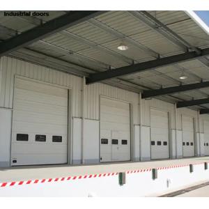 Powder Coated Insulated Sectional Doors Customized Color Fast