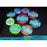 China Customizable Casino Poker Chips of Crown Bronzing Rectangular / Round Shape wholesale