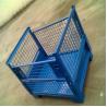 China Collapsible Warehouse Stacking Racks Foldable Heavy Duty Metal Pallet Bins wholesale