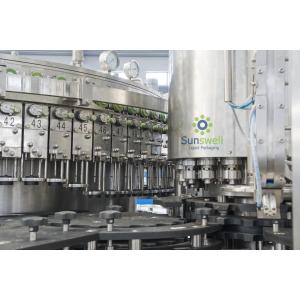 Automatic Beer Washing Filling Machine , Glass Beer Capping Machine