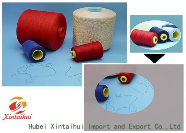 Dyed Color Spun Polyester TFO Yarn , Core Spun Polyester Sewing Thread