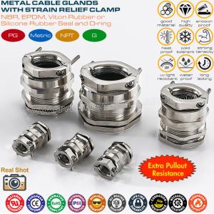 China Nickel-plated Brass IP68 Watertight G Thread Cable Gland with Traction Relief (Pull Relief) for Machines wholesale