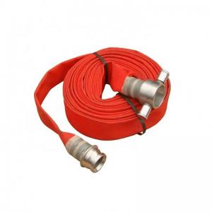 Red Fire Hose Reel System for Fire Protection hydrant hose with coupling easy to use 3 inch