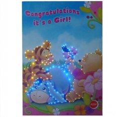 Animated voice recording Musical Greetings Cards / LED greeting card with OEM