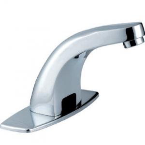 China AC 220V Hospital Automatic Sensor Faucet / Brass Hands Free Bathroom Tap supplier