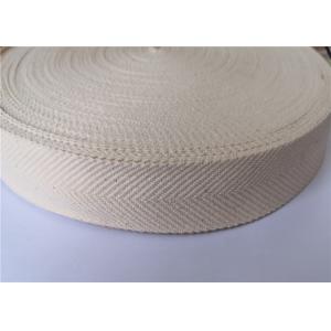 2.5cm Printed Polyester Webbing Rice Words Herringbone Pattern Custom Thick Design