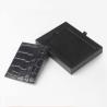 China Custom Premium Black Texture Paper Rigid Cardboard Men's Sets Gift Wallets Box Packaging With Gold Foil Logo wholesale