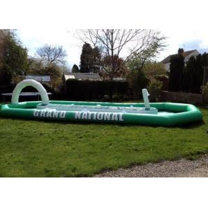 China Grand National Children / Adult Inflatable Interactive Games With Enclosed Race Track supplier