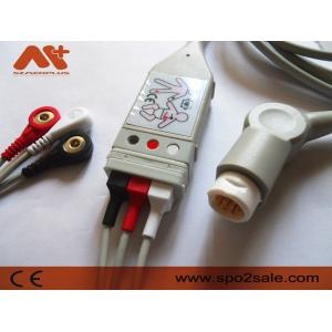 China 3 Lead ECG Patient Cable 12 Pin Philips M1500A Used Patient Monitor supplier