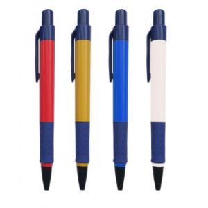 Fancy plastic ballpoint pens for promotion, blue refill, push type, Student pen advertising pens
