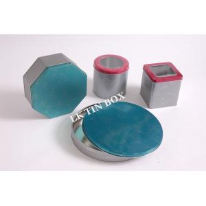 China Luxury Biscuit Round Biscuit Tin With Lid Printed Stackable , Metal Tin Container wholesale