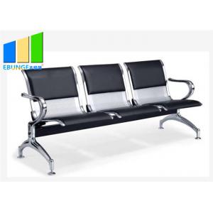 Stainless Steel Public 3 Seater Airport Bank Waitings Chair For Hospital