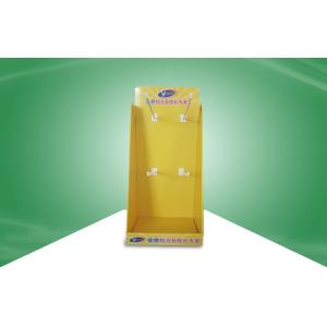 China Yellow Cardboard Countertop Displays Hanging Adhensive Cardboard Display Boxes supplier