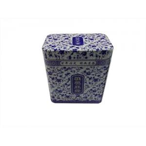 China Rectangular Tin Tea Canisters For Tieguanyin And Wuloog Tea Packing supplier