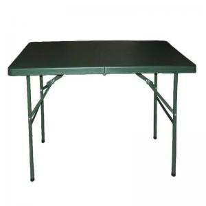 Foldable Reinforced Blow Molded Military Table Green Camping Dining Table Outdoor Training Table