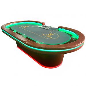 Casino Table Gambling Led Poker Table High Durability