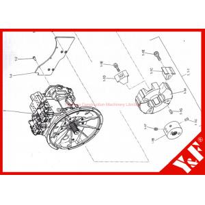 China Máquina escavadora SK460-8 SK480 de Kobelco que acopla LS30P01063F1 2418R660S001 LS30P01063S003 LS30P01063S004 wholesale