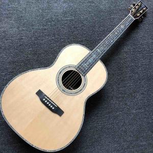 Top Quality 000 style classic acoustic guitar,AAA Solid Spruce top,China Factory Custom Super luxury guitar
