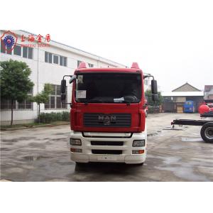 China MAN Chassis 12 Ton Water Tanker Fire Truck 265kw With Total Side Girder wholesale