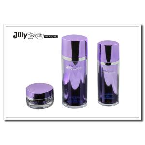China Capacidad vacía 60ml de los envases del maquillaje de la frontera púrpura y de plata wholesale