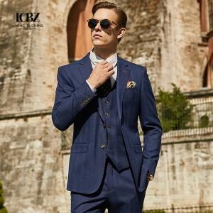 China Windproof Men's Business Suit And Blazer 2 Pieces Coat Pants Formal Wedding Wear Slim Fit Custom Suit Men supplier