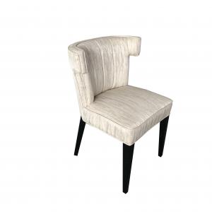 China French Style new design classic white dining chair with linen fabric chair dining supplier