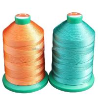 China UV Proof 16oz Bonded Sewing Thread High Tenacity Polyester Thread Cone Material Plastic on sale