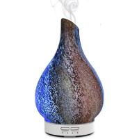 China 532g Glass Essential Oil Diffuser 120ml Aroma Air Nebulizer Medium Room Blue Brown on sale