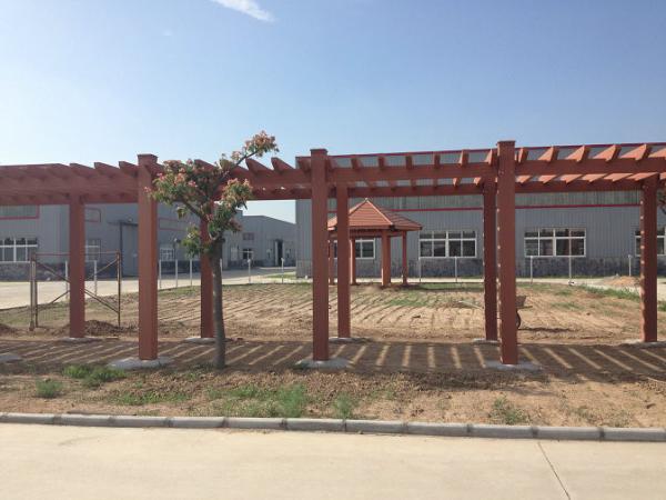 Environmental WPC Construction , WPC Pergola and Pavilion For Sunshade