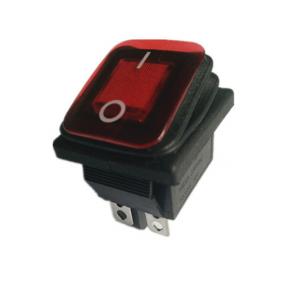 China KCD 4 Waterproof  Electrical Rocker Switches 1 Big Wide Button 9 Pins supplier