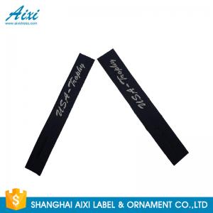 China Garment Woven Clothing Label Tags Satin / Silk Printing Fast - Delivery supplier