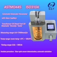 China ASTM D445 Auto Kinematic Viscometer Glass Capillary Transformer Oil Testing Equipment on sale