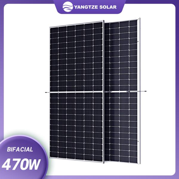 ODM bifacial de los módulos 470W del panel solar de 144Cells 9BB