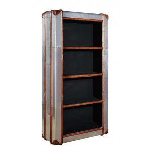 Solid Wood Office Furniture Shelves , 4 Shelf Bookcase Aluminium Sheet  Home / Office Storage