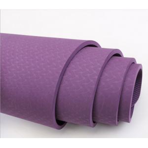 China TPE yoga mat 6MM rope environmental tasteless anti-skid exercise fitness yoga mat supplier