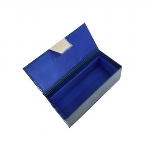 Recyclable Luxury Gift Boxes High End Blue Rigid Cardboard Packaging Boxes