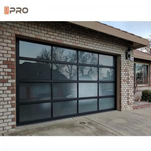 Smart Sectional Aluminum Garage Door 8x7 Clear Parts Glass  Material