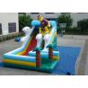 Surfboard Man Outdoor Inflatable Water Slide , Party Big Blow Up Water Slides